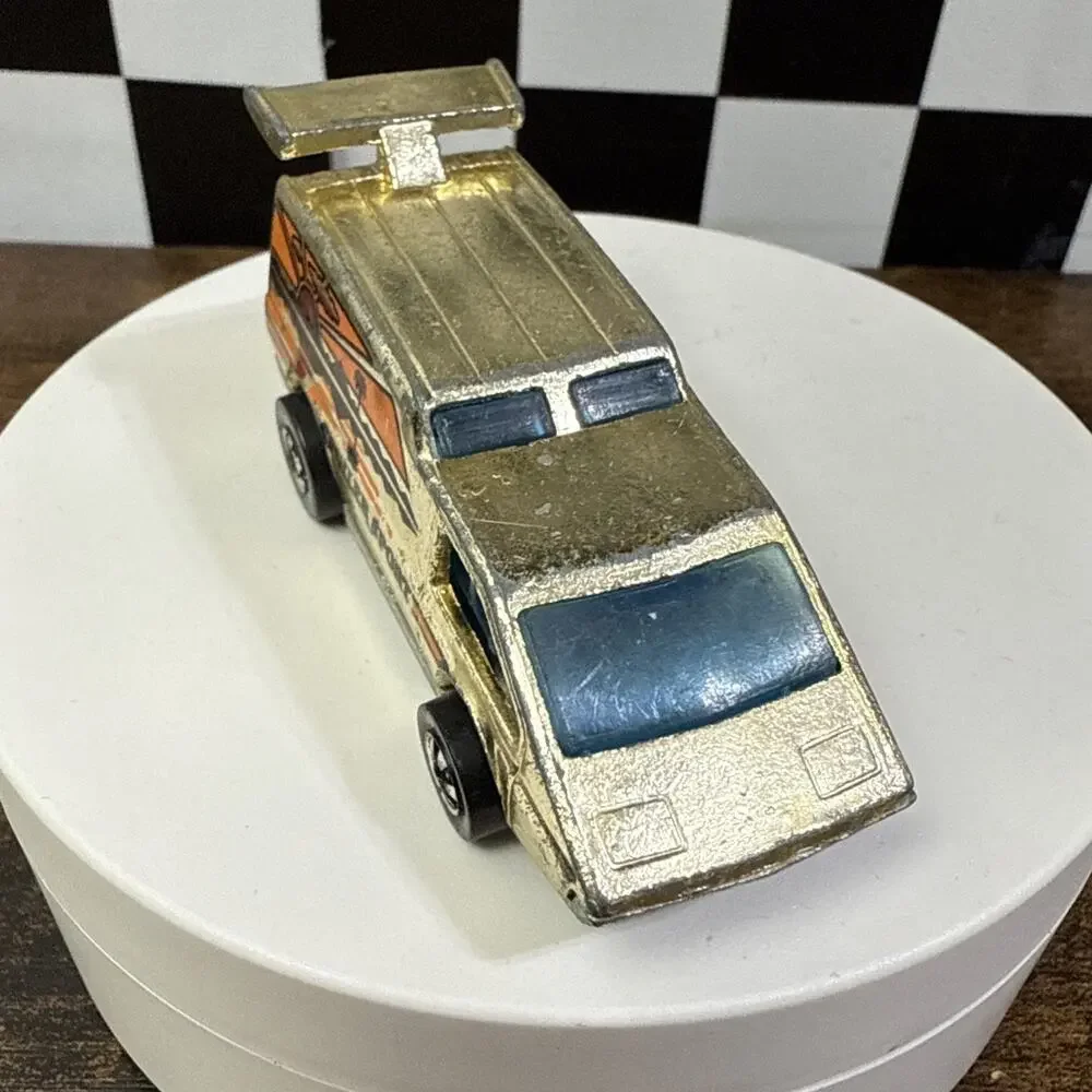 Hot Wheels Spoiler Sport 1976 Gold Chrome Blackwall Made In Hong Kong - Picture 3 of 9